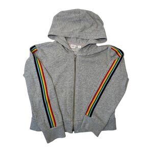GAP Rainbow Stripe Hoodie Size Medium (8)